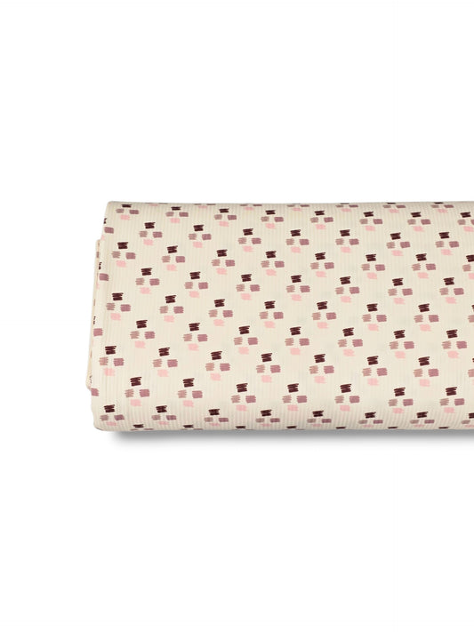 * Unique Design * Willow Ribbed Knit Canvas Strokes Pink