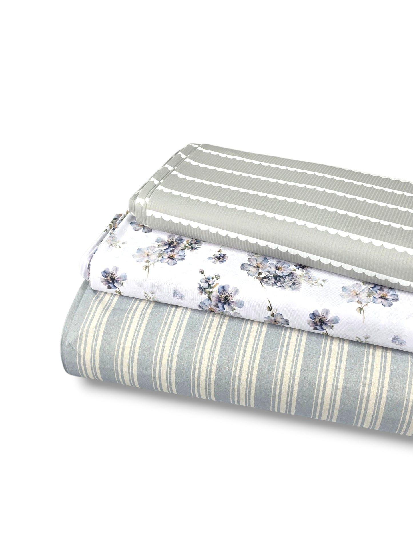 Cotton Linen Harbor Pinstripe Haze
