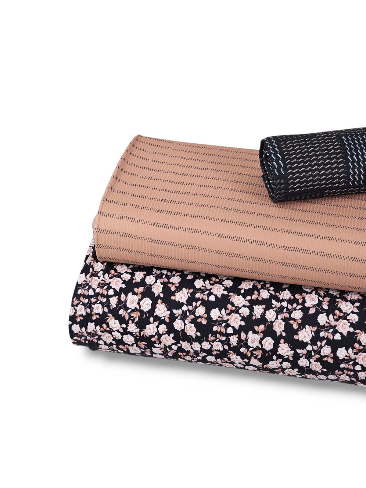Reign Rib Knit Auburn Array Black