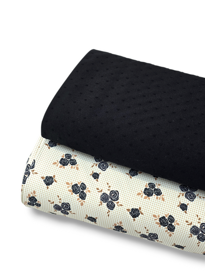 Swiss Dot Knit Black