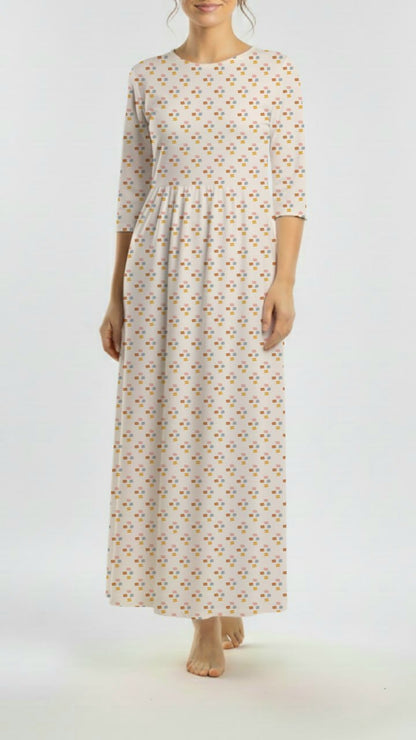 * Unique Design * Ribbed Knit Cotton Feel Canvas Strokes Cream