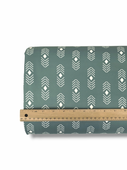 *Unique Design* Willow Ribbed Knit Tribal Diamond Teal