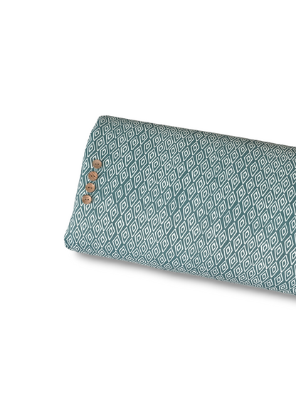 *Unique Design* Willow Ribbed Knit Diamond Drift Aqua