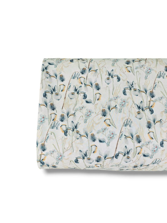 *Unique Design* Swiss Dot Knit Frosted Iris White