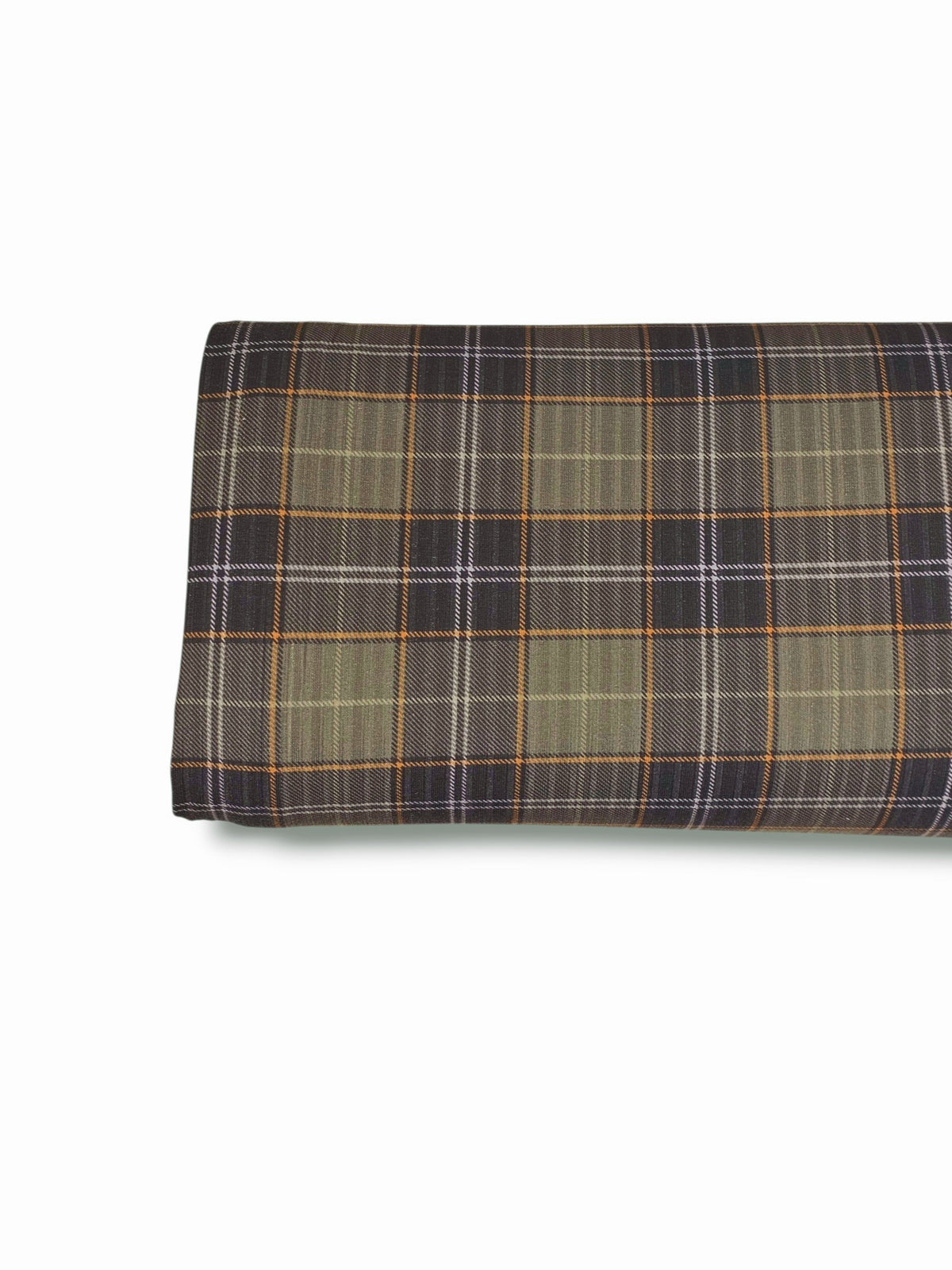 * Unique Design * Ribbed Knit Cotton Feel Winter Brown Plaid