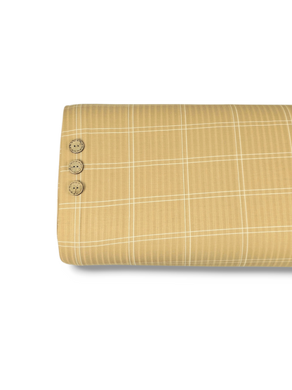 * Unique Design * Ribbed Knit Cotton Feel Modern Graph Golden Yellow