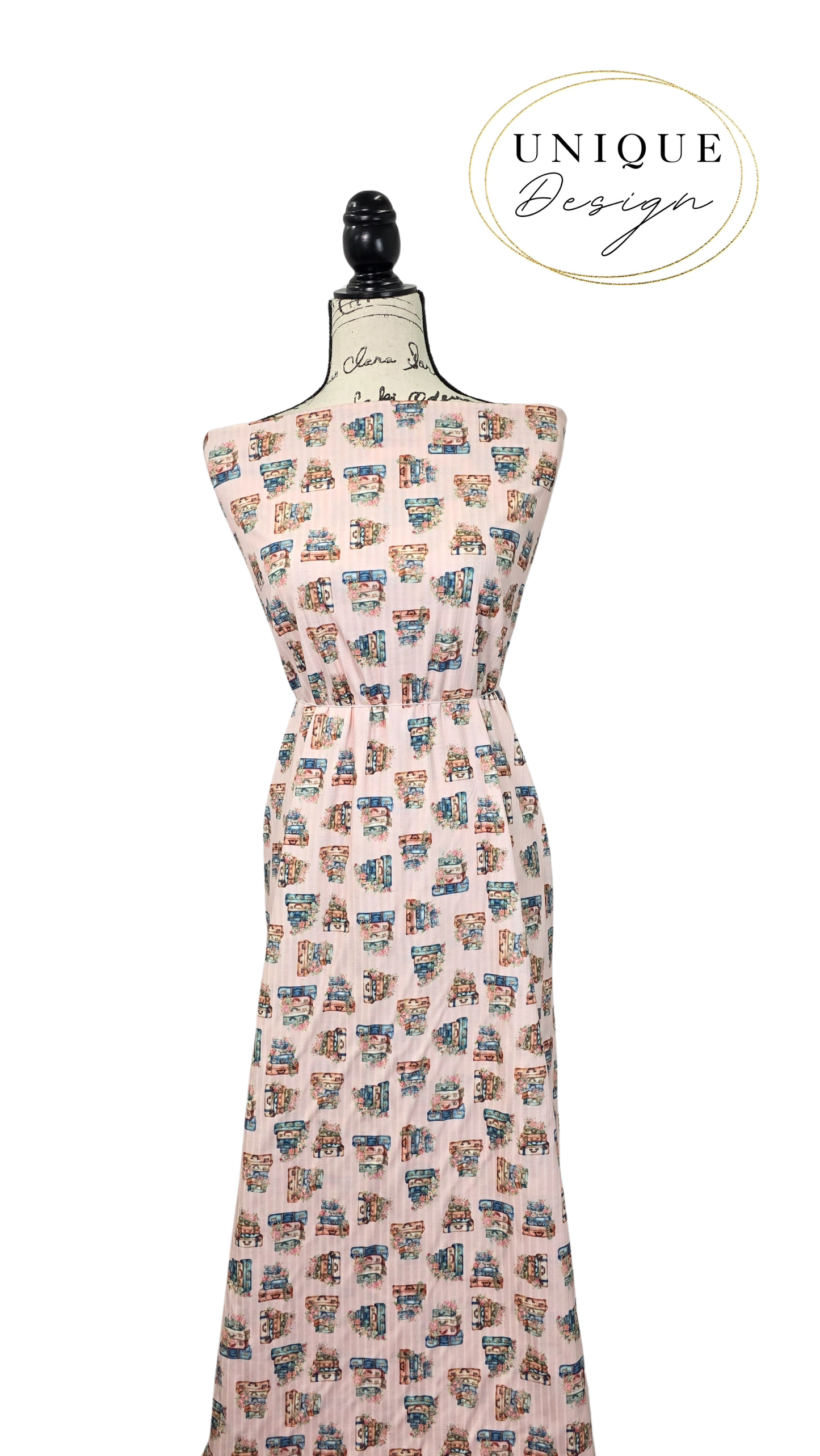 *Unique Design* Ribbed Knit Cotton Feel Little Traveler Soft Pink