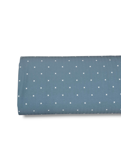 *Unique Design* Crinkled Crepe Moonlit Sparkle Dusty Teal