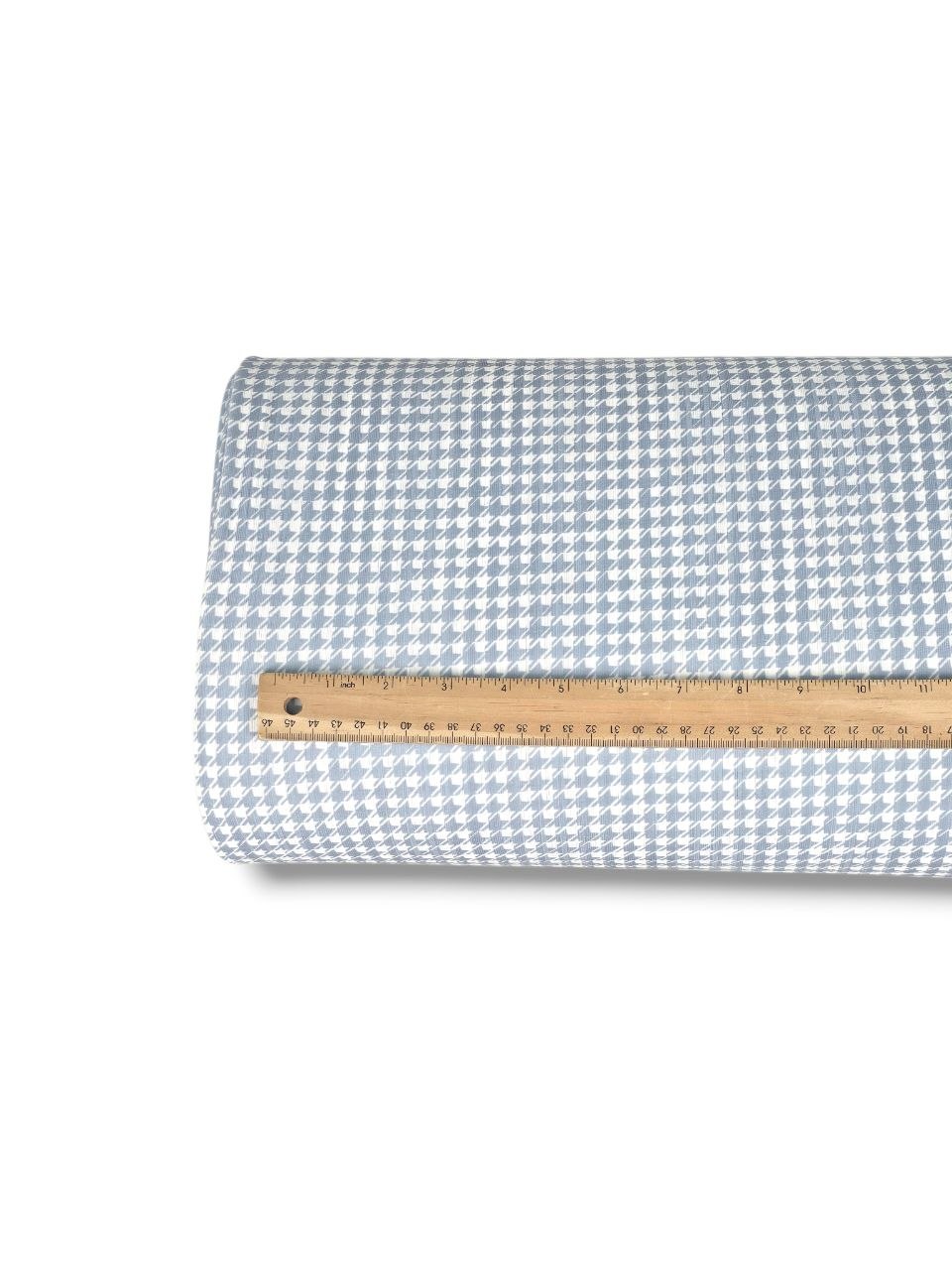 * Unique Design * Ribbed Knit Cotton Feel Summer Houndstooth  Dusty Blue