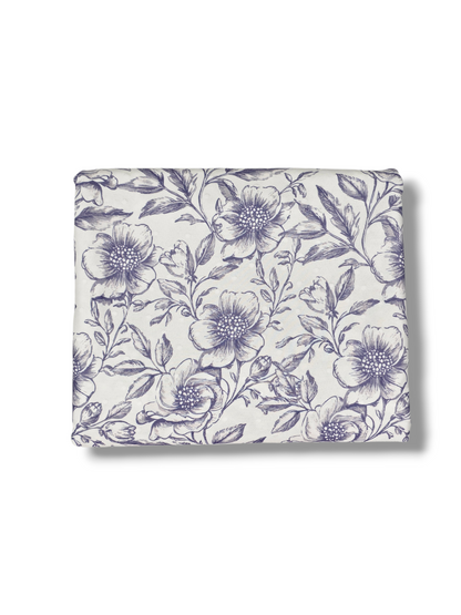 Swiss Dot Knit Timeless Toile Blue