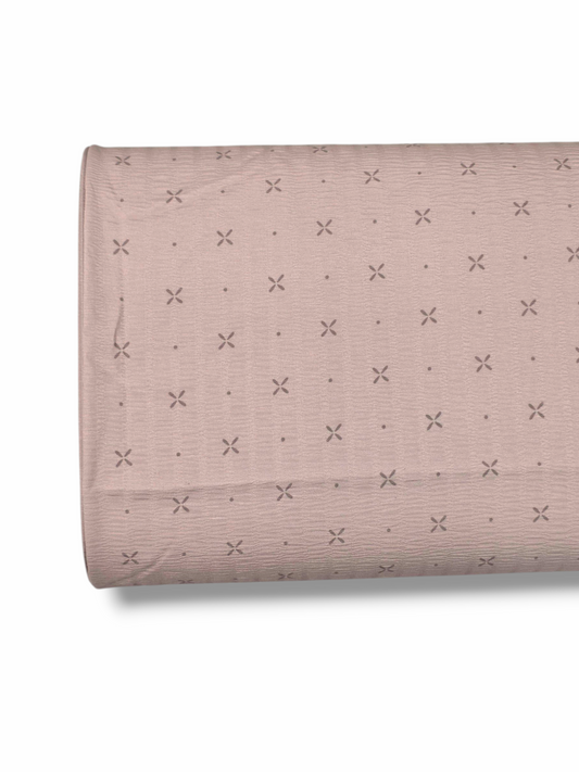 *Unique Design* Crinkled Crepe Cross Stitch Lavender
