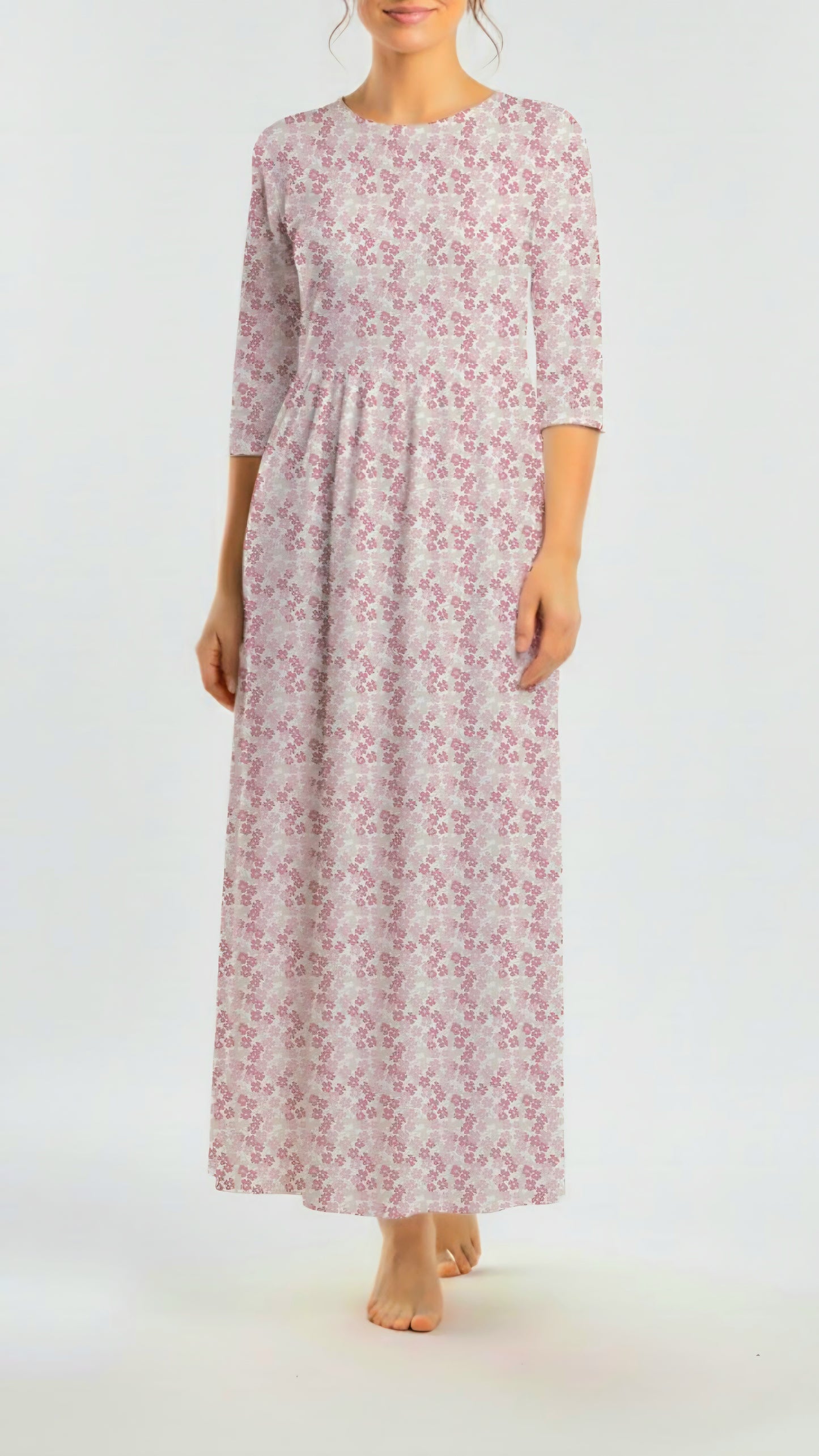 *Unique Design* Crinkled Crepe Morning Meadow Pink
