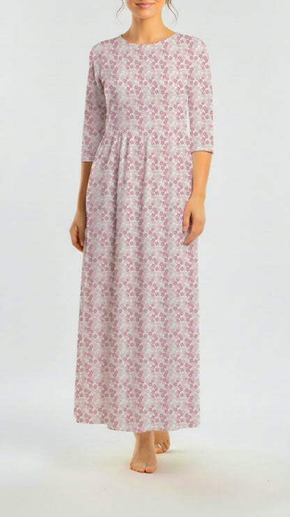 *Unique Design* Crinkled Crepe Morning Meadow Pink