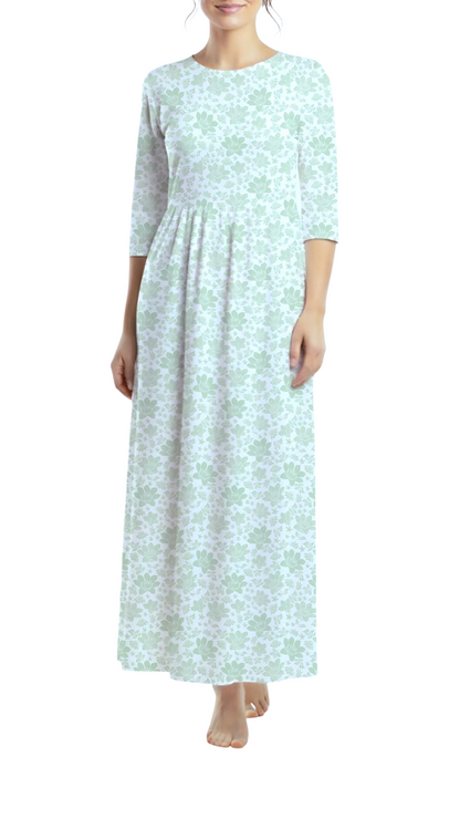 *Unique Design* Willow Ribbed Knit Heirloom Hydrangea Mint