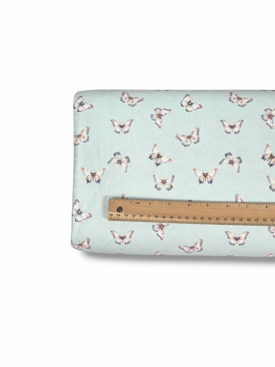 *Unique Design* Swiss Dot Knit Butterfly Meadow Mint