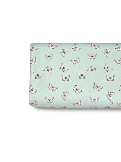 *Unique Design* Swiss Dot Knit Butterfly Meadow Mint