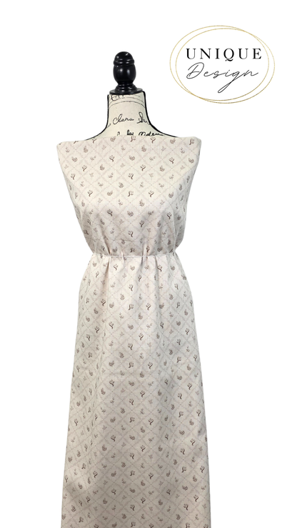 * Unique Design * Linen Antique Diamond Cream