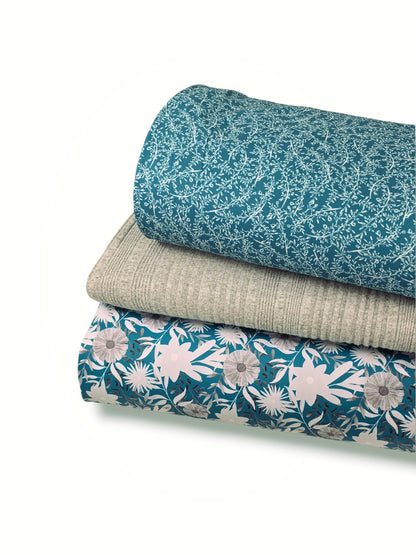*Unique Design* Tricot Knit Misty Garden