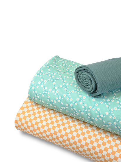 *Unique Design* Cloud Poly Daisy Vine Seafoam