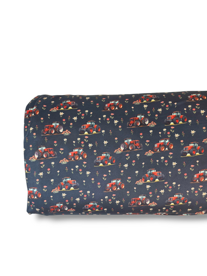 *Unique Design* Double Brushed Poly Tractor Meadow Red