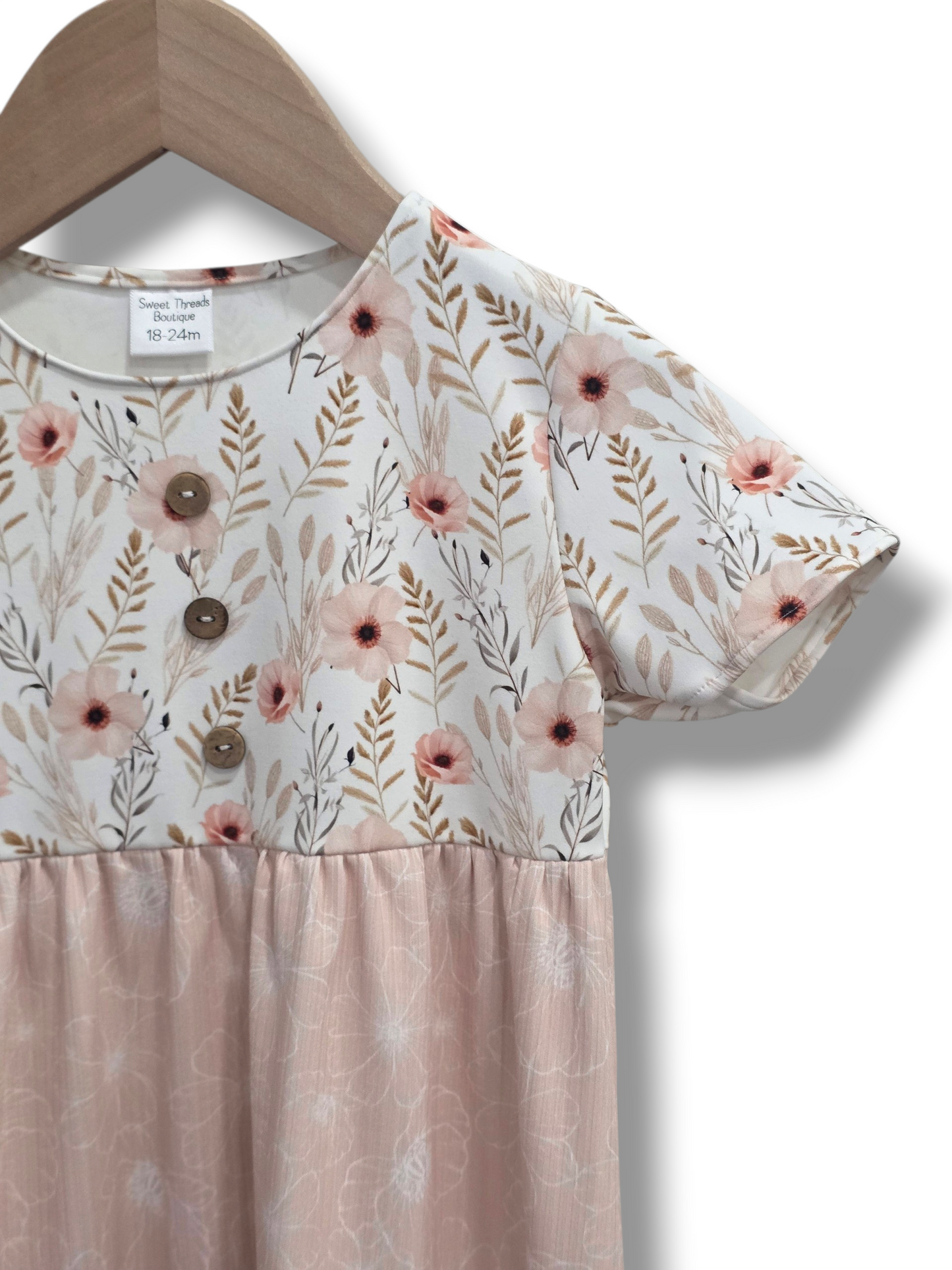18-24 Month Brushed Floral Dress