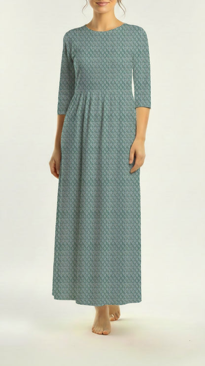 *Unique Design* Willow Ribbed Knit Diamond Drift Aqua