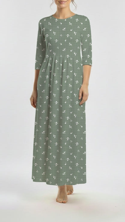 *Unique Design* Pineskin Blooming Grid Sage