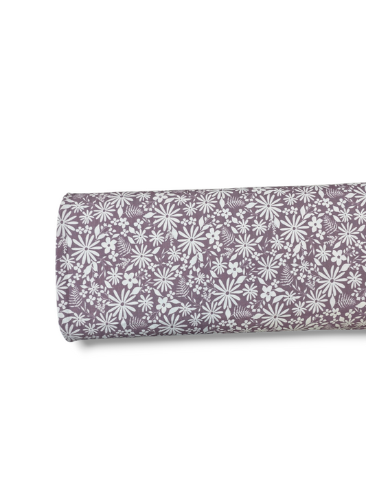 * Unique Design * Crinkled Crepe Daisy Garden Plum