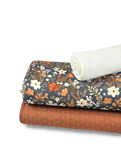*Unique Design* Cotton Muslin Golden Prairie