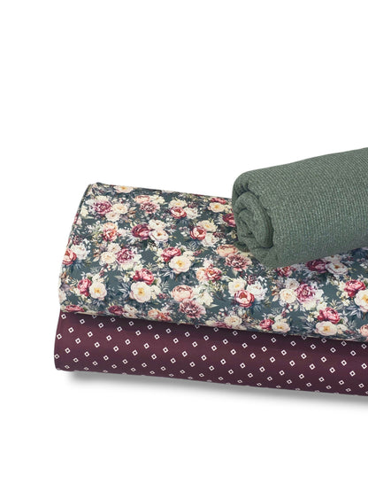 *Unique Design* Cloud Poly Modern Diamond Burgundy