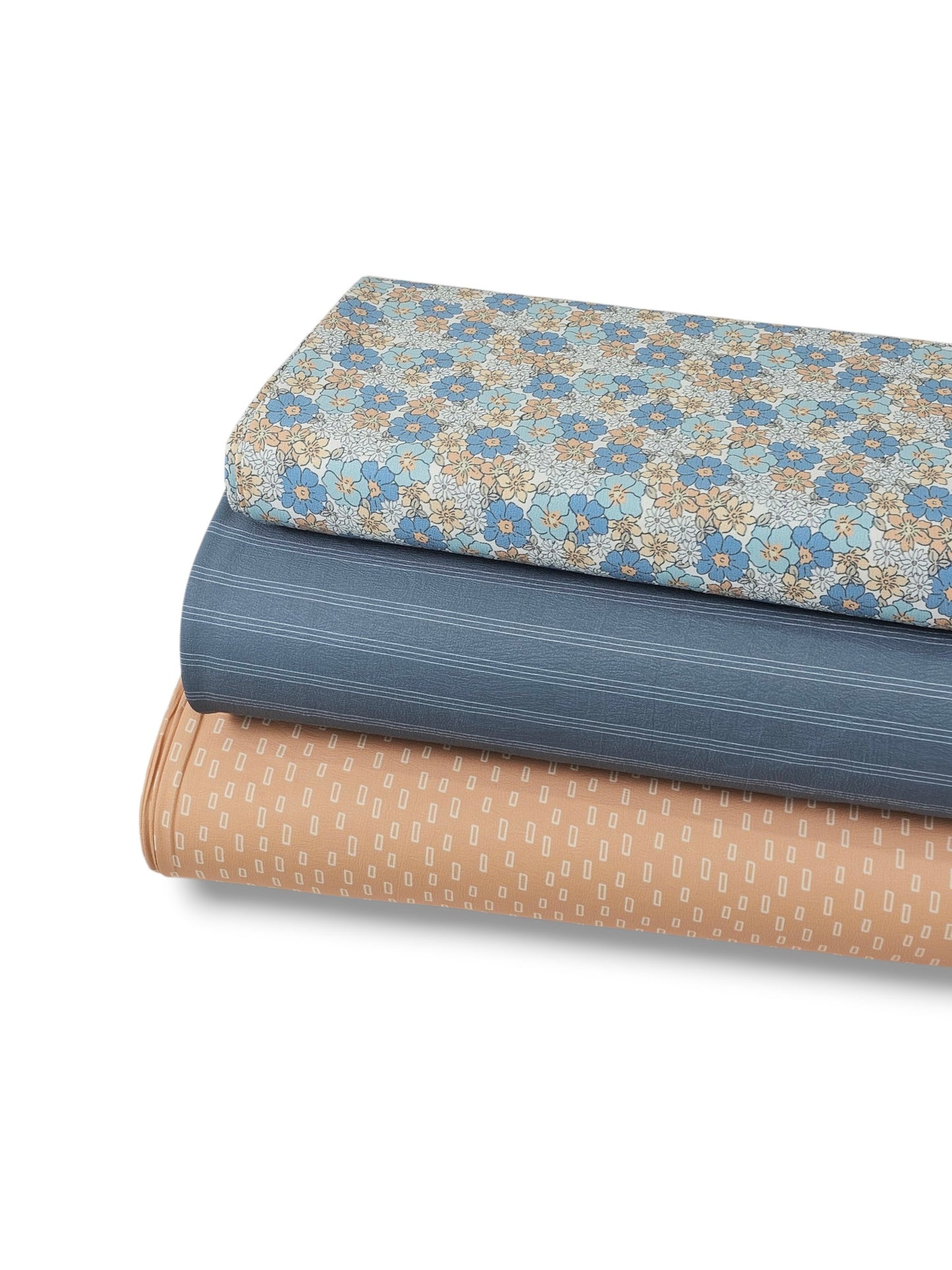 * Unique Design * Cloud Poly Heritage Stripe Dusty Blue