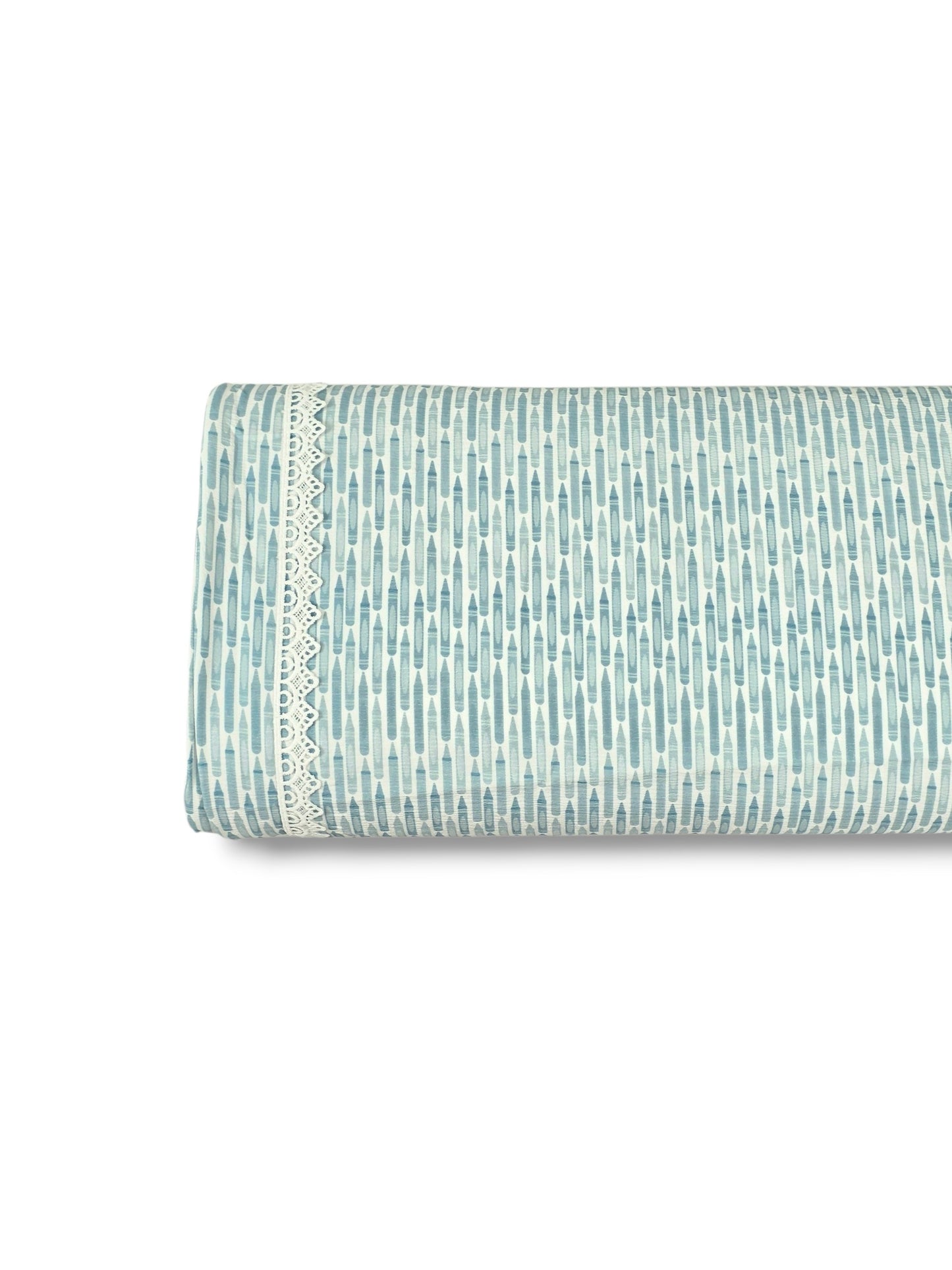 * Unique Design * Crinkled Crepe Crayon Play Aqua