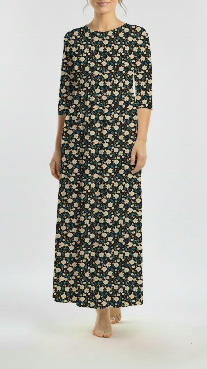 * Unique Design * Cloud Poly Country Bloom Midnight