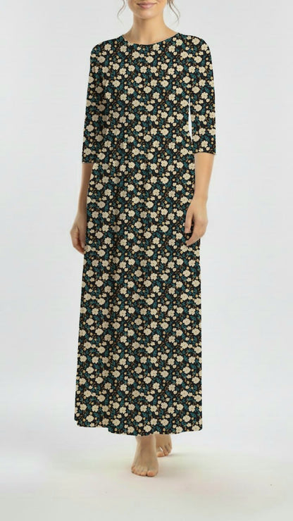 * Unique Design * Cloud Poly Country Bloom Midnight
