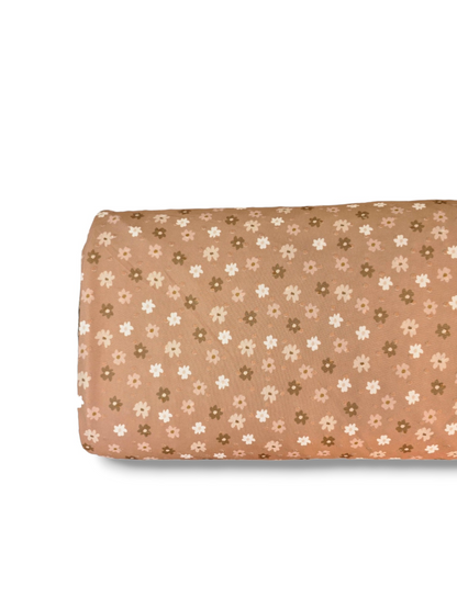 *Unique Design* Swiss Dot Knit Scattered Daisies