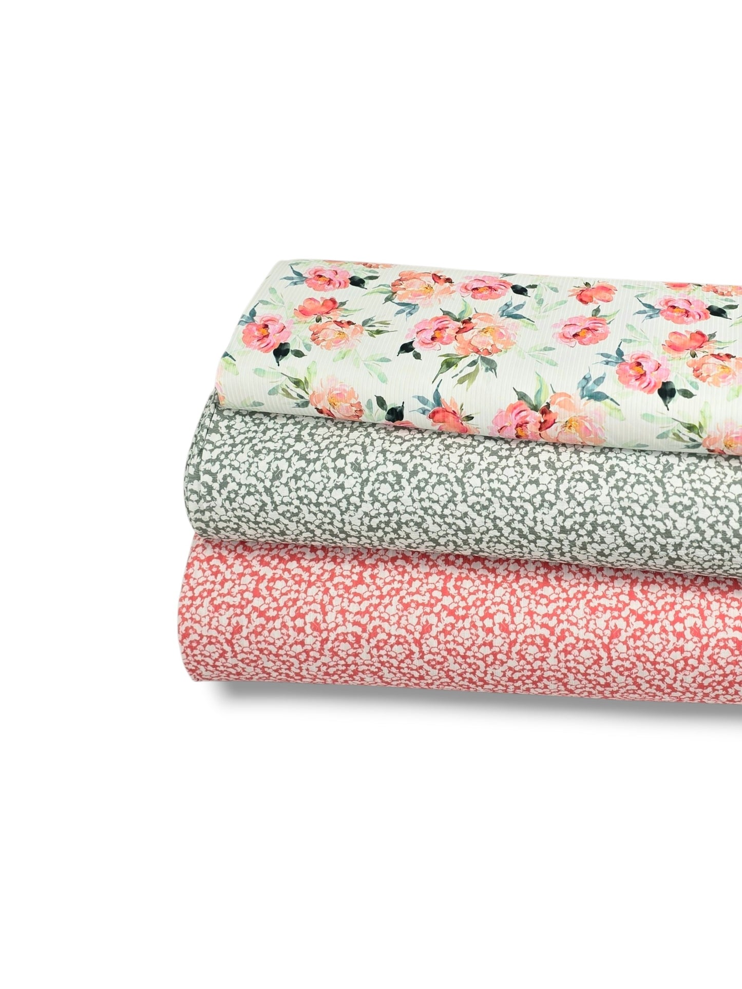 *Unique Design* Ribbed Knit Cotton Feel Petal Mist Coral