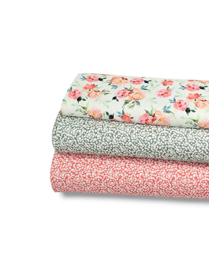 *Unique Design* Ribbed Knit Cotton Feel Petal Mist Coral