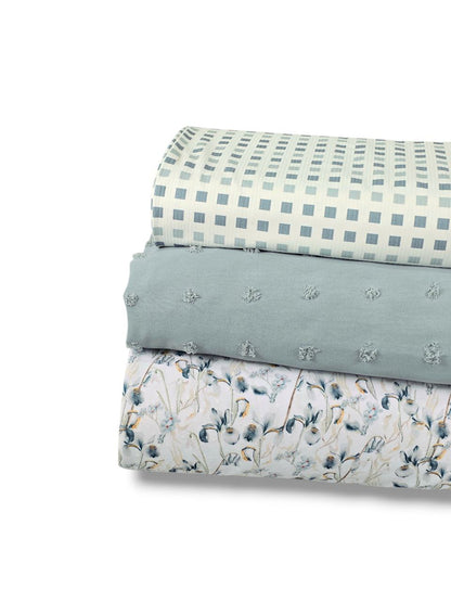 *Unique Design* Swiss Dot Knit Frosted Iris White