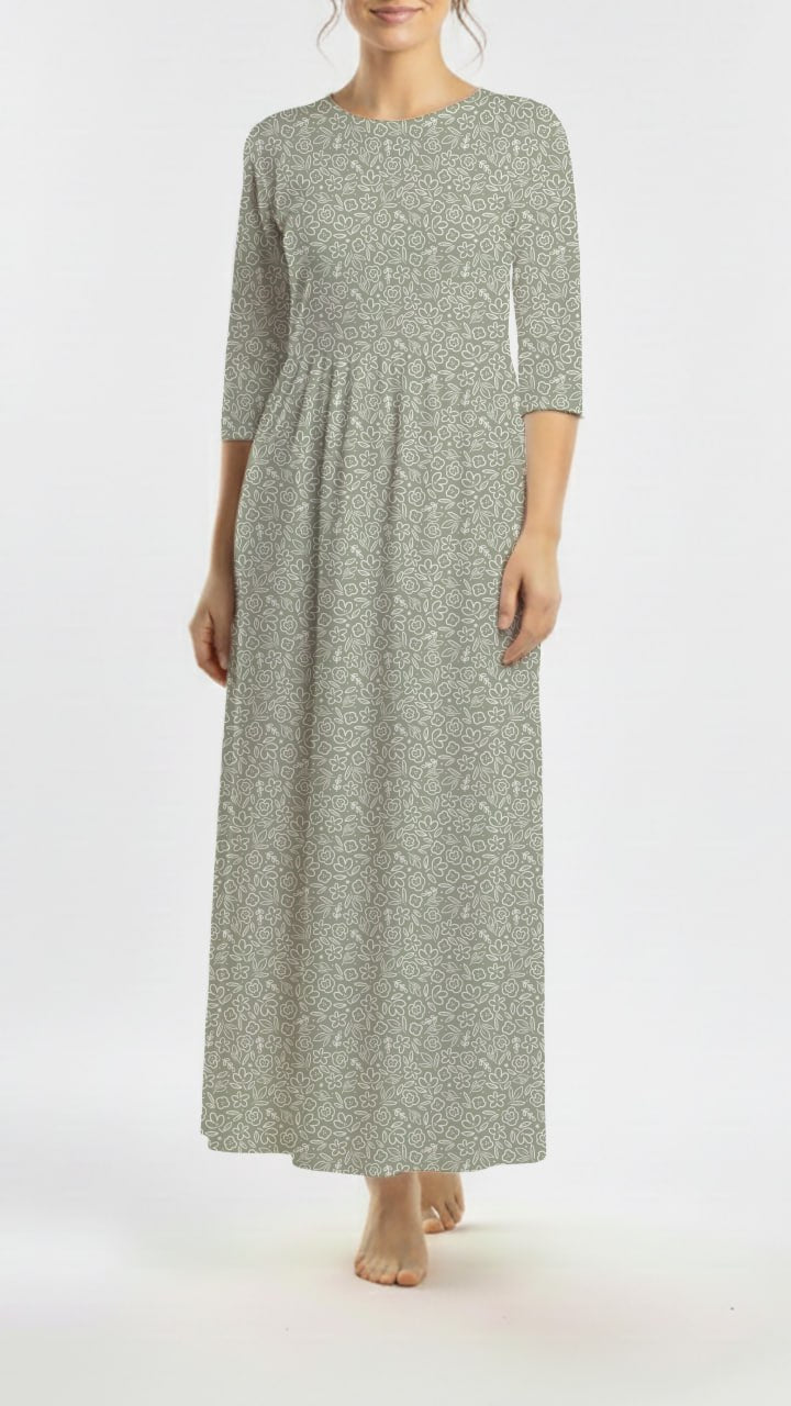 *Unique Design* Poly Breeze Quiet Garden Sketch Sage