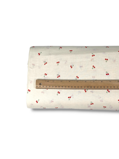 *Unique Design* Linen Cherry Delight Cream