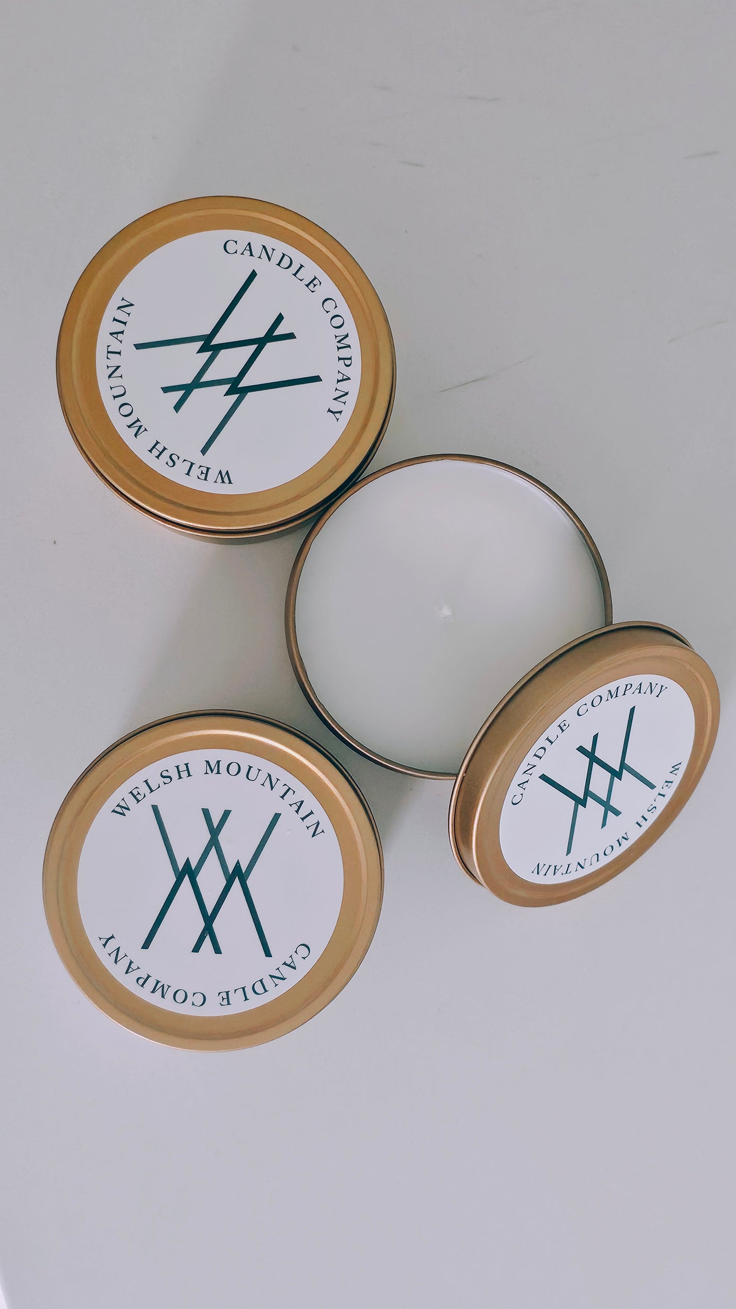 Harmony Coconut Wax Candle Gold tin 8 Oz