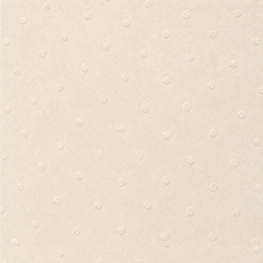 Swiss Dot Knit Solid Cream