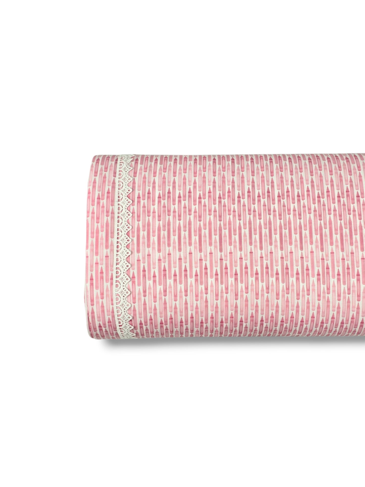 * Unique Design * Ribbed Knit Cotton Feel Crayon Play Pink