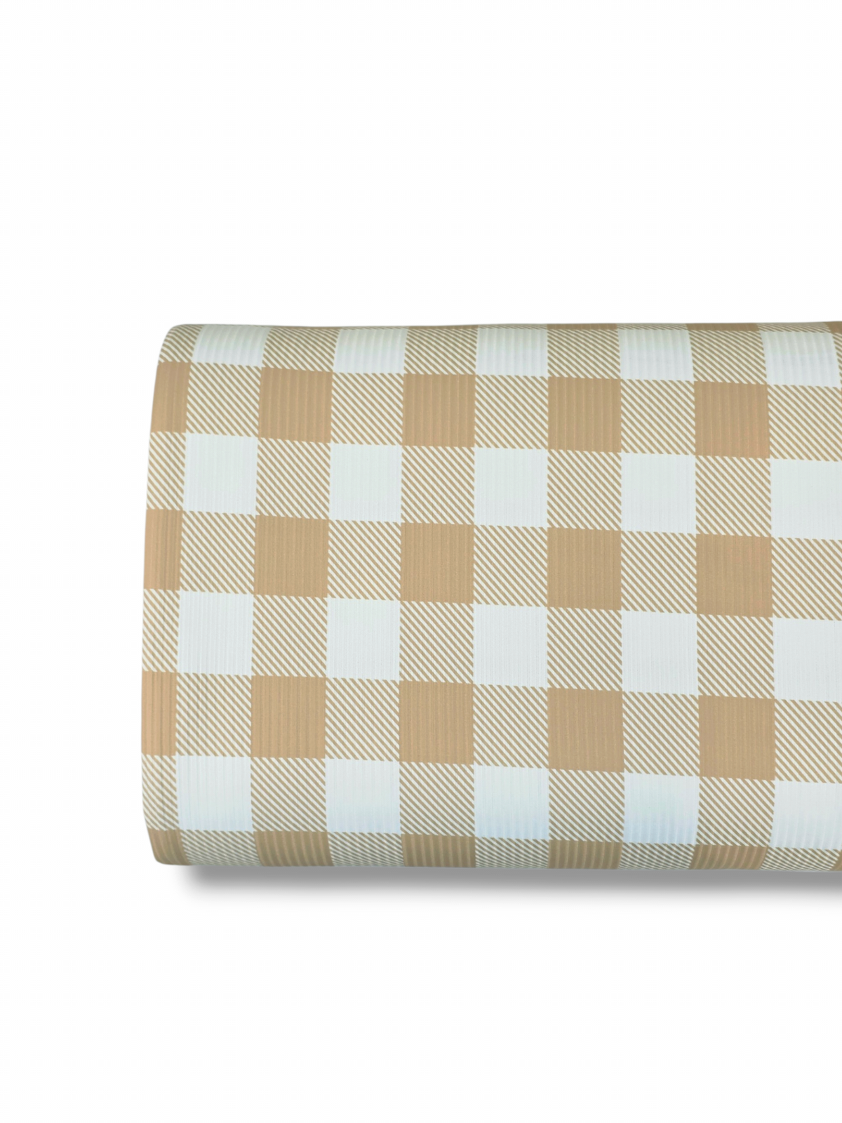 *Unique Design* Willow Ribbed Knit Simple Gingham Golden