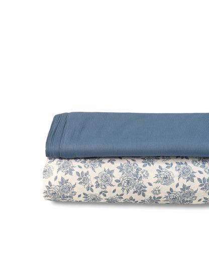 Swiss Dot Knit Coastal Rose Reverie