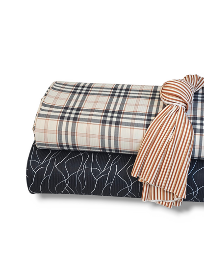 *Unique Design* Willow Ribbed Knit Rustic Plaid