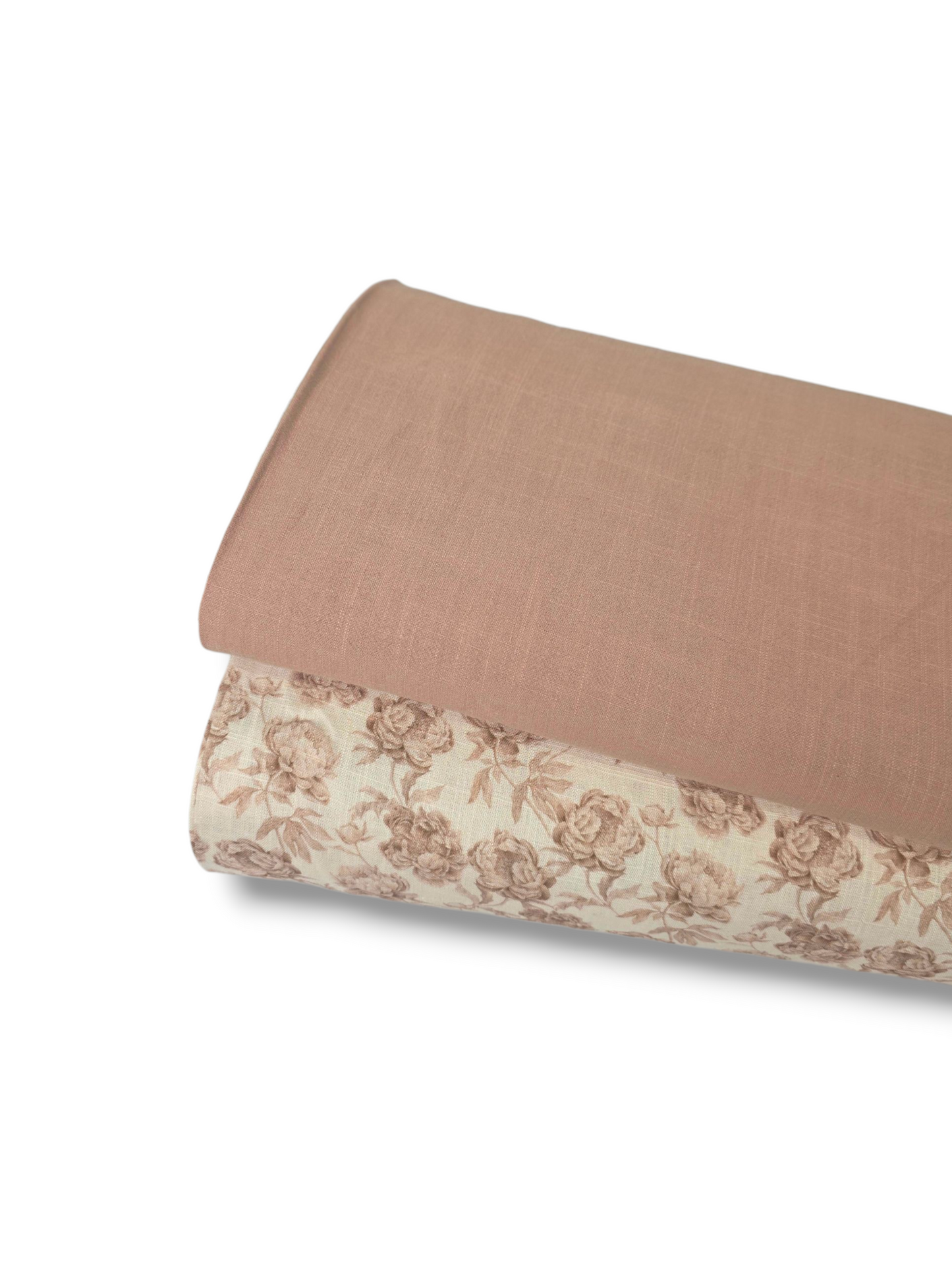 * Unique Design * Linen Rustic Floral Cream