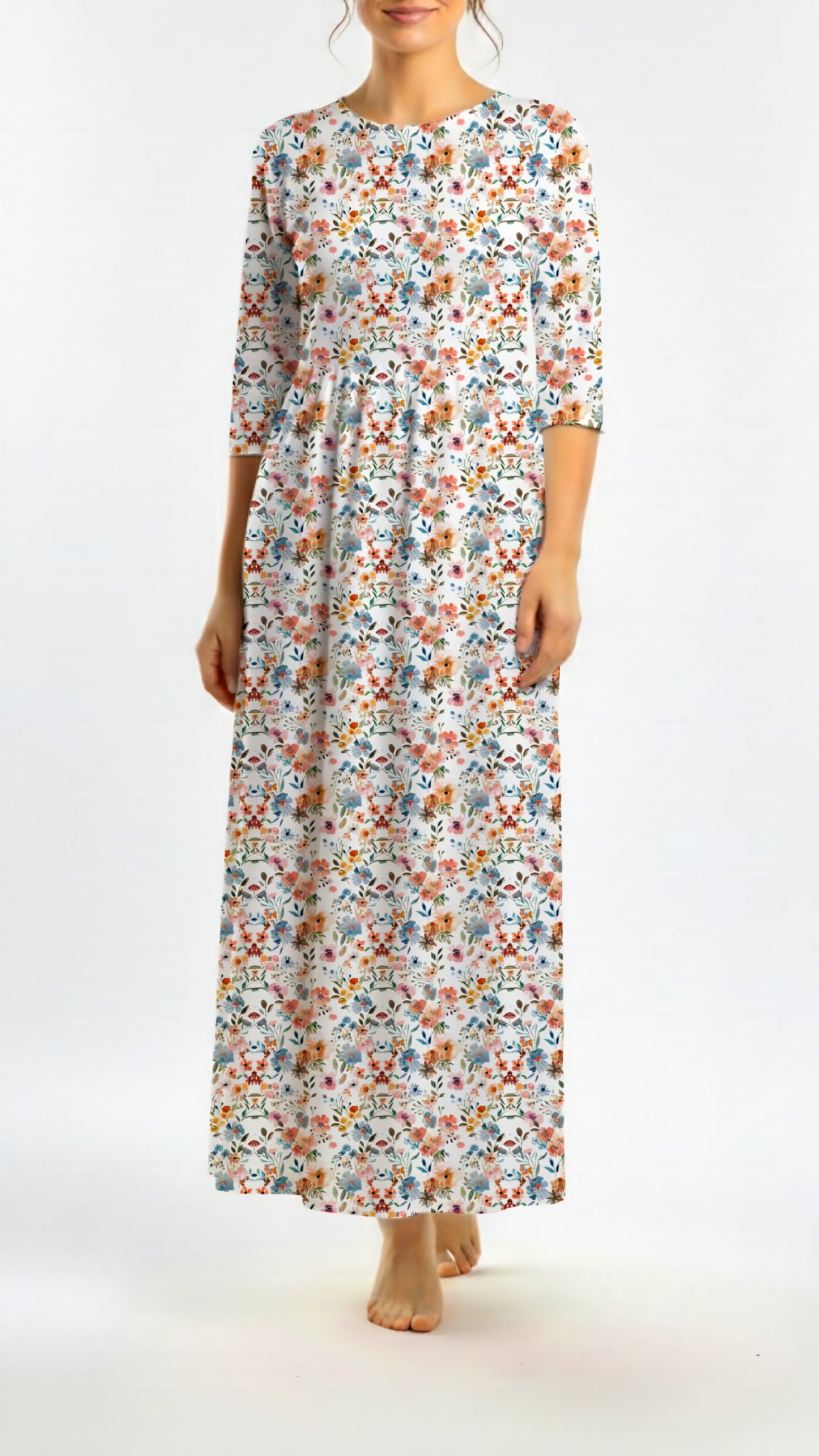 *Unique Design* Willow Ribbed Knit Painted Meadow