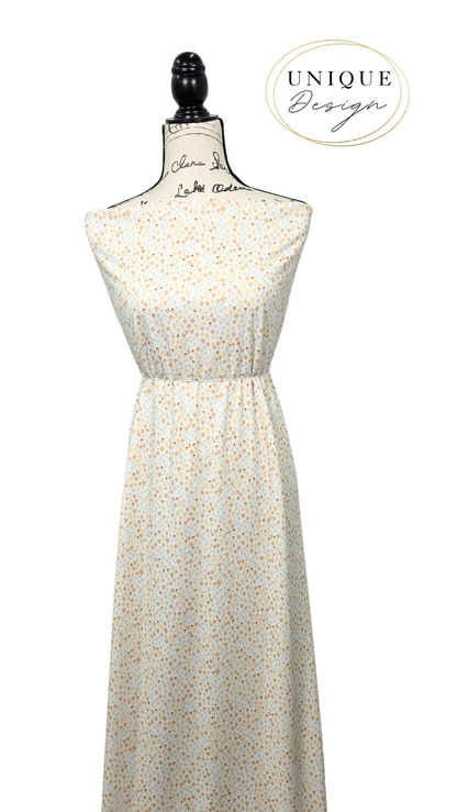 * Unique Design * Willow Ribbed Knit Mini Meadow Blooms Yellow